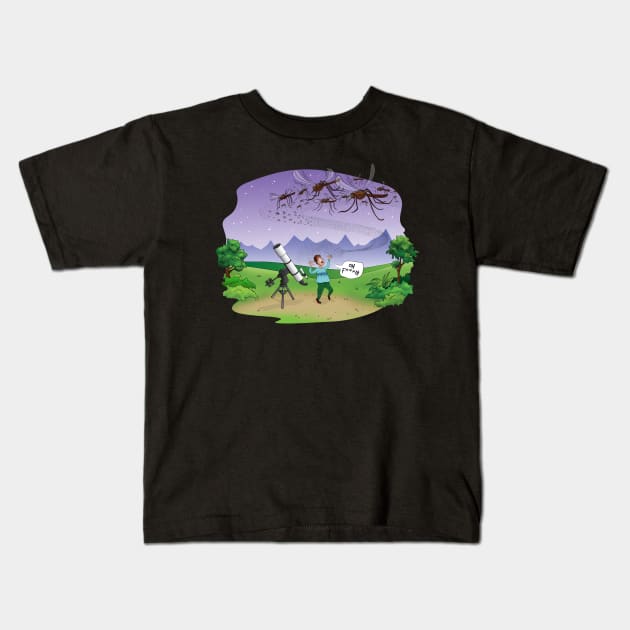 Swarmed Kids T-Shirt by StarToons